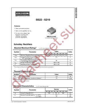SS22A20 datasheet  